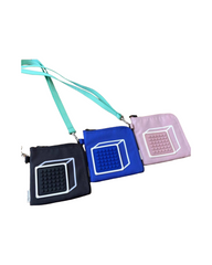 Lanyard Wallet with Strap & Clear ID Window – Foldable Coin Purse & Card Holder for Kids