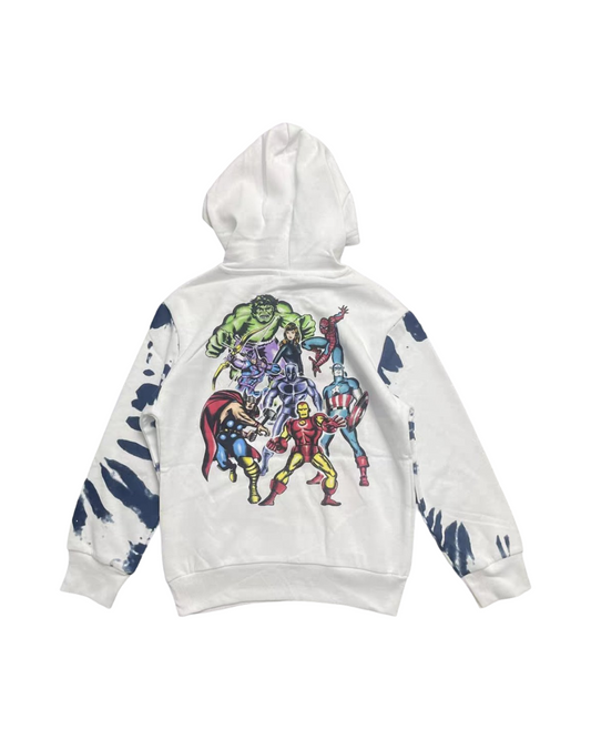 Oversized Graphic Print Hoodie - Heavyweight Cotton Pullover for Kids