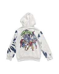 Oversized Graphic Print Hoodie - Heavyweight Cotton Pullover for Kids