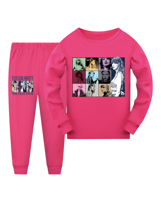 Taylor Swift Print Long-Sleeved Top Set