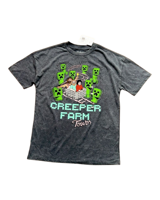 A Minecraft Movie T-shirt Creeper Farm Tours