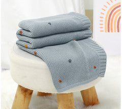 Cozy Knit Sensory Baby Blanket Nursery Essential