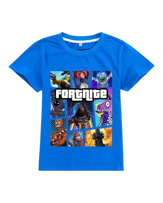 Graphic Colourful T-Shirt with Fortnite Design
