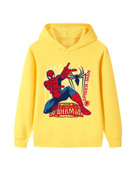 Oversized Relaxed Spiderman Print Hoodie