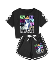 Taylor Swift Graphic Cotton Top with Short Set