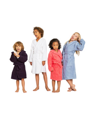 Soft Fleece Bathrobe with Hood – Cozy Warm Plush Robe for Kids
