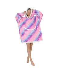 Women'S Wearable Blanket Hoodie Cozy Wearable Blanket with Pocket