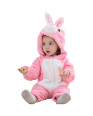 Cozy Fleece Animal Bodysuit Costume for Toddler or Kids Dress Up & Sleepwear