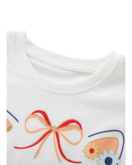 Cartoon Cat Girls T-Shirt Pants
