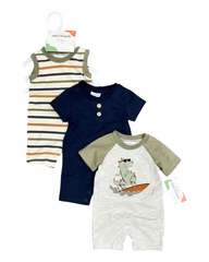 Set of 3 Cotton Onesies