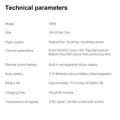 V666 Drones With 5.5 Inch Screen