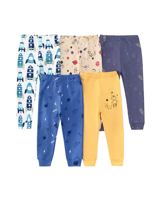 Baby Kids Cotton Pants 5PCS Set – Soft, Breathable & Comfortable