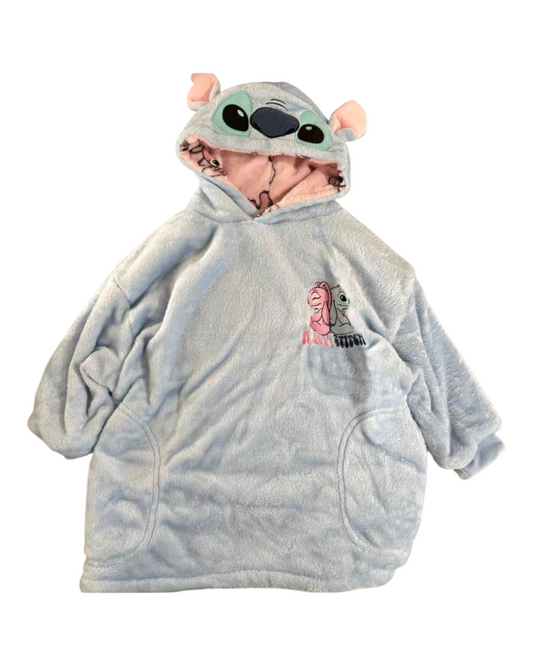 Fluffy with Baby Yoda Pattern Oodie