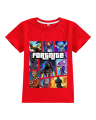 Graphic Colourful T-Shirt with Fortnite Design