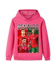 Ronaldo CR7 Graphic Kids Hoodie – Football Pullover Sweatshirt