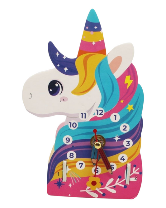 Homemade Unicorn Themed Clock Kit