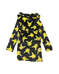 Pokémon Pikachu Kids Graphic Plush Fleece Hooded Bathrobe