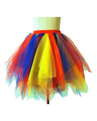Multi-Color Layered Tulle Party Skirt for Girls