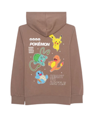 Pokemon Pikachu Graphic Fleece Hooded Pullover – Cozy Sweatshirt with Front Pocket