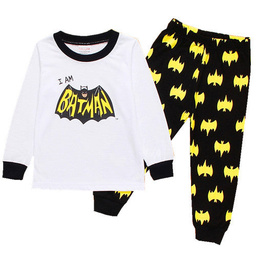Boys' Long-Sleeved Batman Patterned Pyjamas