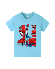 Spider-Man Kids Graphic T-Shirt – Cotton Short Sleeve Crew Neck Tee