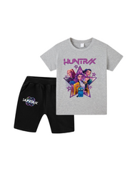 Kpop Kids Two-Piece Crop Tops+ Shorts Set