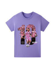 100% Cotton Messi #10 Graphic T-Shirt for Kids