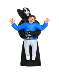 Inflatable Alien Piggyback Costume for Kids and Adults – Funny Blow Up Alien Carrying Human Suit for Halloween & Cosplay