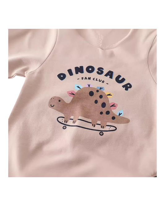 Cute Dinosaur Print Sweatshirt Boys Toddler Long Sleeve Warm Casual Top