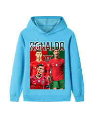 Ronaldo CR7 Graphic Kids Hoodie – Football Pullover Sweatshirt