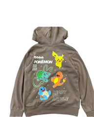 Pokémon Pikachu Graphic Hooded Pullover – Cozy Sweatshirt with Front Pocket