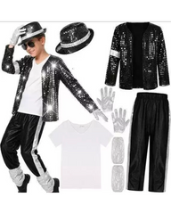 Deluxe Michael Jackson Dance Outfit Set for Kids and Adults