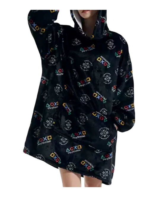 Ultimate Gamer Oversized Fleece Oodie – Cozy & Warm