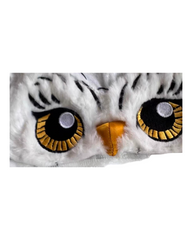 Snowy Owl Costume Cloak with Hood and Feather Details