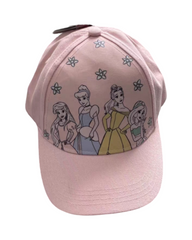 Enchanting Disney Princess Girls Pink Adjustable Baseball Cap