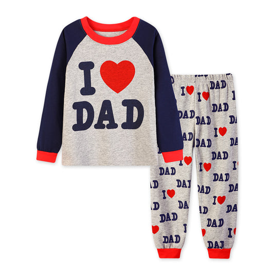 Cozy Long Sleeve Cotton Pajamas for Toddler and Kids Soft Two-Piece Sleepwear Set