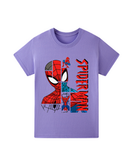 Spider-Man Kids Graphic T-Shirt – Cotton Short Sleeve Crew Neck Tee