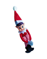 Festive Christmas Elf Holiday Doll Shelf  Decoration