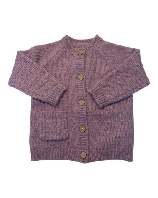 Button-Up Cardigan with Pocket