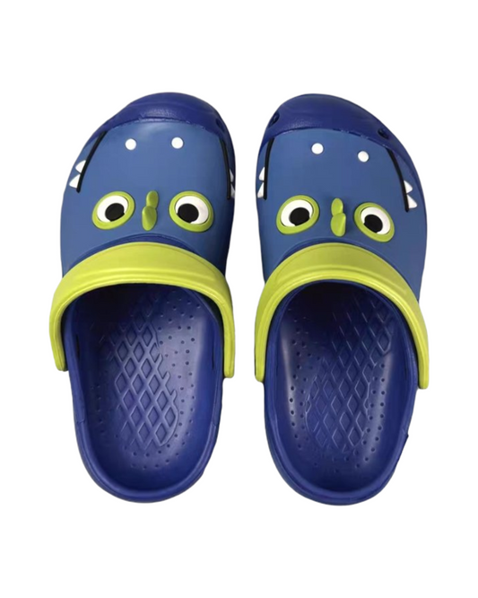 Playful Blue Dinosaur Croc Shoes