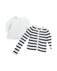 Soft Cotton Knit Cardigan Shirt – Casual Long Sleeve Button-Down Top for Kids