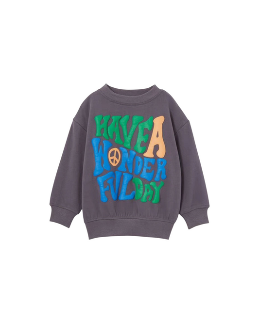 Kids Sweatshirt with Neon Graphics