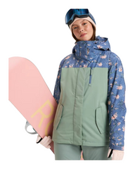Lightweight Women's Hooded Ski & Snowboard Jacket – Waterproof Winter Sport Coat with Pockets