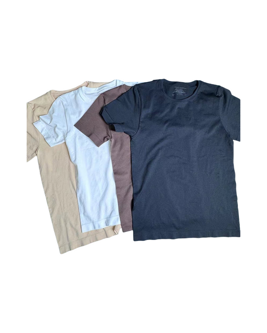 Comfortable Short Sleeve T-Shirt - Stretchable Soft Cotton Everyday Tee