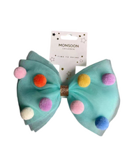 Multi-Color Polka Dot Hair Bows-Cute Chiffon Bow Clips for Girls