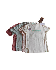 Graphic Short Sleeve Tee - Girls Cotton Crewneck Casual Top