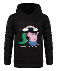 Girls' Graphic Peppa Pig Hoodie with George Pig Design