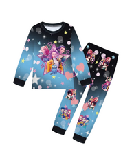 Kids K-Pop Demon Hunter Inspired Long Sleeve Pyjama Set