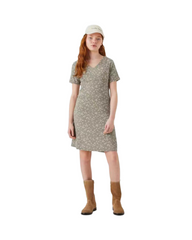 Floral Print Cottagecore Dress - Short Puff Sleeve