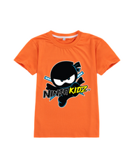 Ninja Printed Short Sleeve Tee – 100% Breathable Cotton Everyday Graphic T-Shirt
